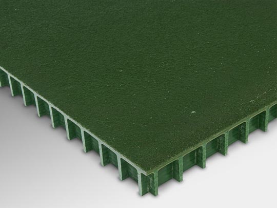 FRP COVERED GRATING GREEN 1