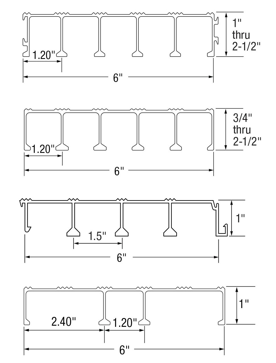 Aluminum Plank Profiles Image