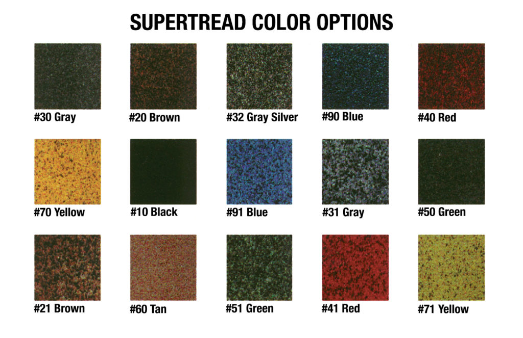 SuperTread Color Options
